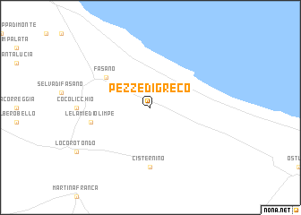 map of Pezze di Greco