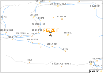 map of Pezzeit