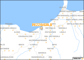 map of Pezzi di Gala