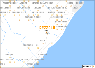 map of Pezzolo