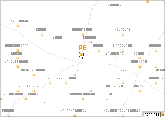 map of Pé