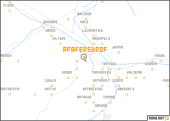 map of Pfäfers Drof