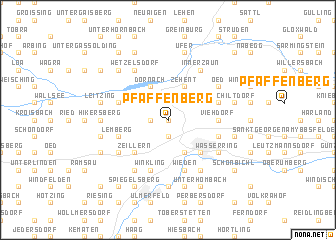 map of Pfaffenberg