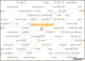 map of Pfaffenberg