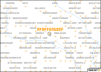 map of Pfaffendorf