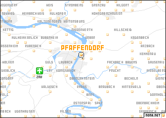 map of Pfaffendorf