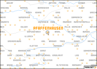 map of Pfaffenhausen