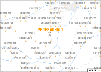 map of Pfaffenheim