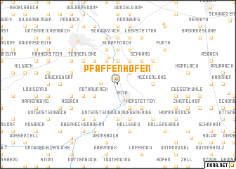 map of Pfaffenhofen