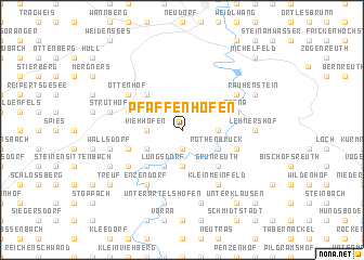 map of Pfaffenhofen