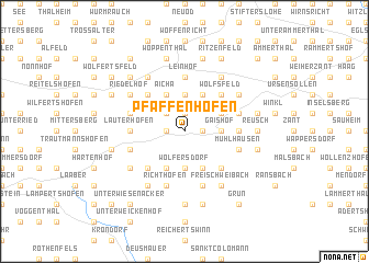 map of Pfaffenhofen