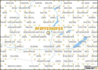 map of Pfaffenhofen