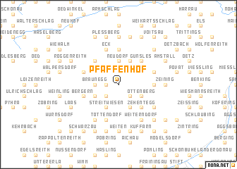 map of Pfaffenhof