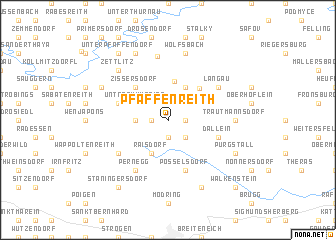 map of Pfaffenreith