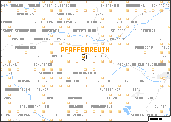 map of Pfaffenreuth