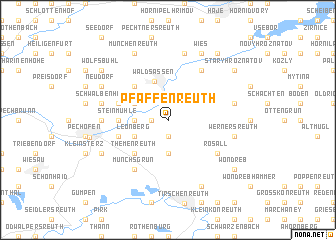 map of Pfaffenreuth