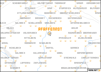 map of Pfaffenrot