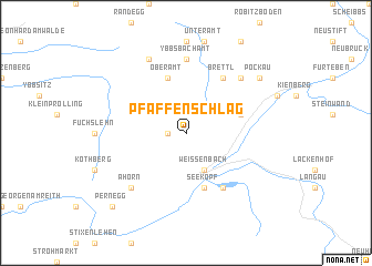 map of Pfaffenschlag