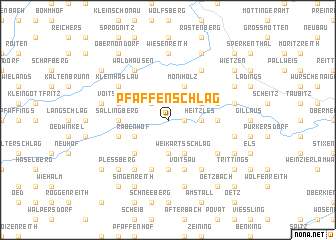 map of Pfaffenschlag