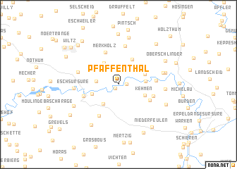 map of Pfaffenthal