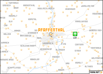 map of Pfaffenthal