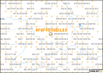 map of Pfaffenweiler