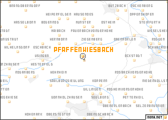 map of Pfaffenwiesbach