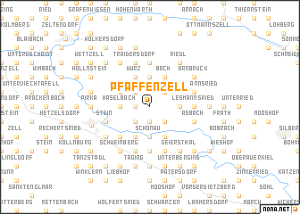 map of Pfaffenzell