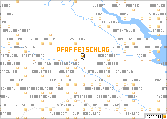 map of Pfaffetschlag