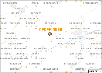 map of Pfäffingen