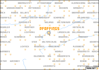 map of Pfaffings