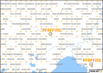 map of Pfaffing