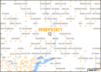 map of Pfaffstätt