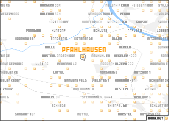 map of Pfahlhausen