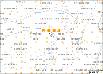 map of Pfannhof