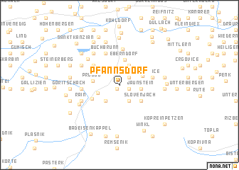 map of Pfannsdorf