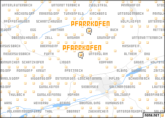 map of Pfarrkofen