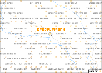 map of Pfarrweisach