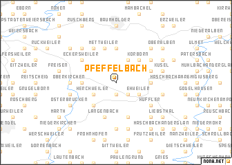 map of Pfeffelbach