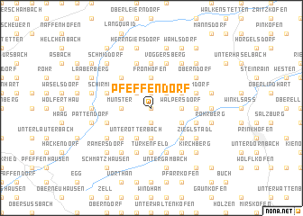 map of Pfeffendorf