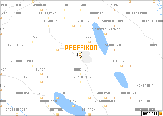 map of Pfeffikon