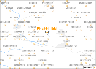 map of Pfeffingen