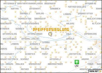 map of Pfeiffersiedlung