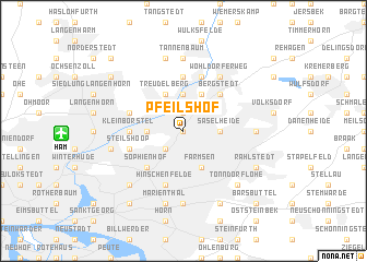 map of Pfeilshof