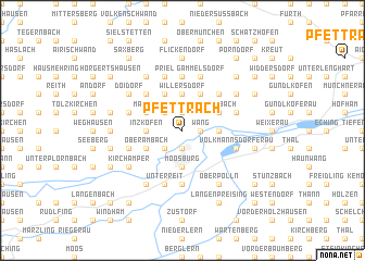 map of Pfettrach
