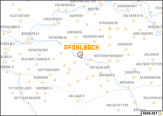 map of Pfohlbach