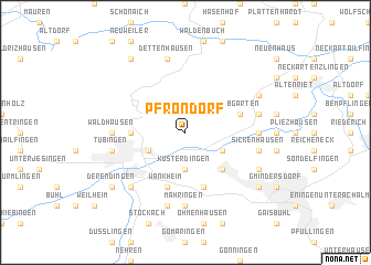 map of Pfrondorf