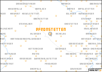 map of Pfronstetten