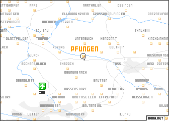 map of Pfungen