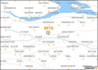 map of Pfyn